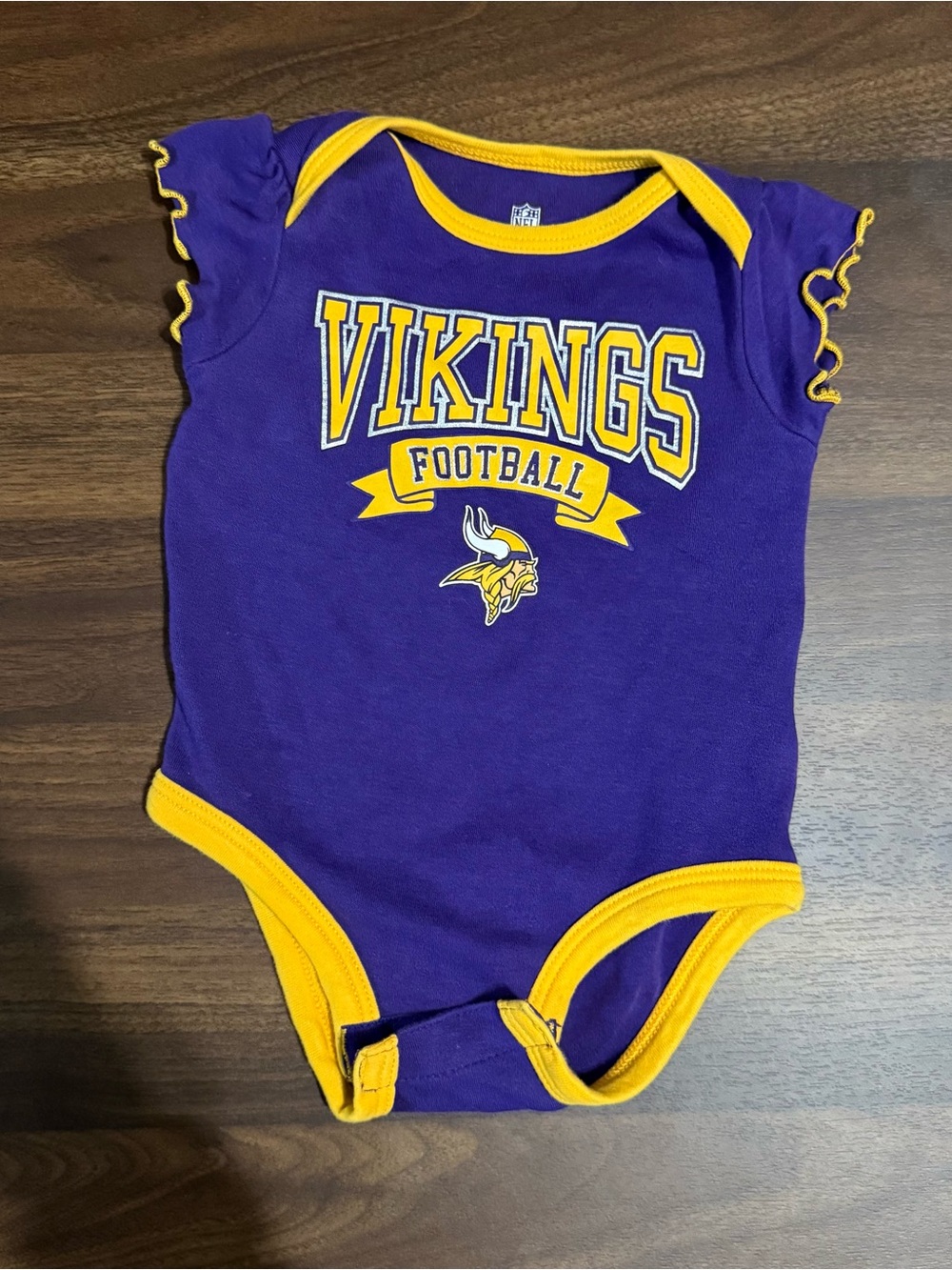 Baby girl Minnesota Vikings onesie